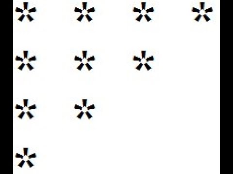 Java Reverse Right Angle Triangle Pyramid Pattern