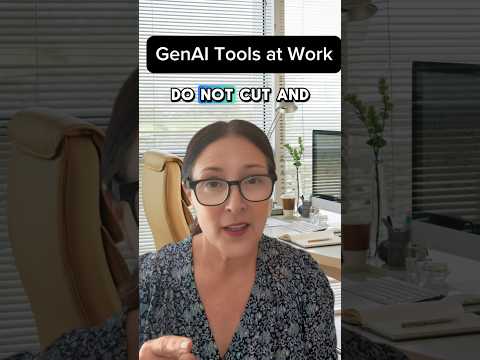 Just because Gen AI is powerful doesn’t mean it should do everything for you! #ai #genai #aiatwork