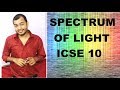 PHYSICS Chap 6 SPECTRUM OF LIGHT SCATTERING OF LIGHT ICSE