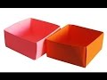 Поделки с детьми! Как сделать коробочку оригами. Коробка из бумаги. 