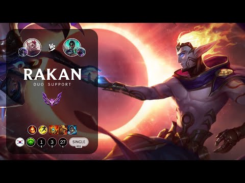 Rakan Support vs Karma - KR Master Patch 13.1