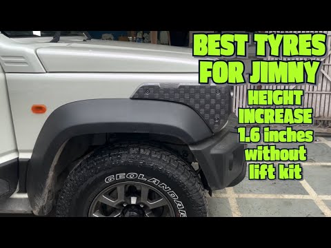 Best tyre upgrade for JIMNY | 1.6 inch lift without kit | LT AT tyres