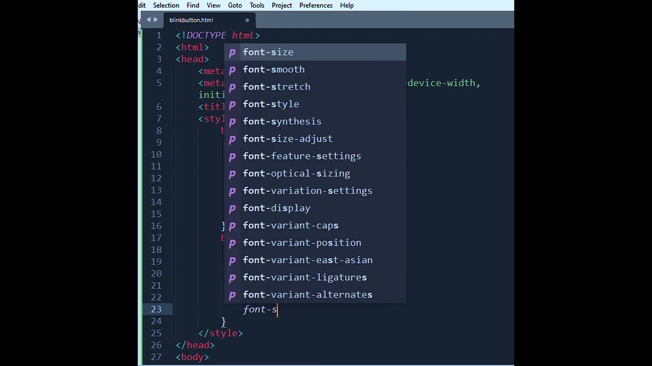 Blink Button Animation In HTML CSS With Source Code/Blinking Button In HTML CSS Program