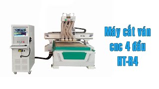 Máy cnc 4 đầu Holztek HT-R4 dòng cắt ván công nghiệp