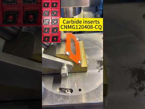 CNMG120408 CQ in production！ #carbideinserts #carbidetools #blade #cnc#lathe #factory #machining