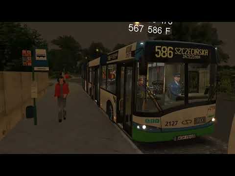 VZTM Szczecin - Linia 586 Skolwin - Szczecińska Cmentarz | OMSI 2 Solaris Urbino 18 III Euro 4 #2127