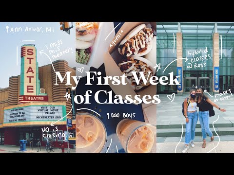 First Week of Classes 2021: college week in my life 2021 vlog