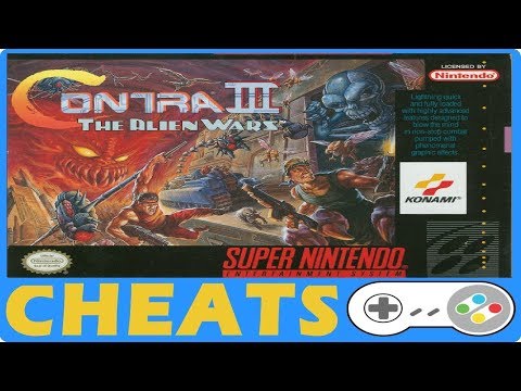 Contra III The Alien Wars (SNES) Cheats + Action Replay + Game Genie Codes