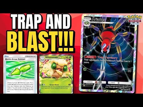 This NEW Crimson Blaze deck makes Whimsicott A BEAST! | Pokemon Pocket