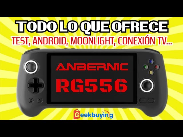 Vídeo relacionado con ANBERNIC RG556 - Consola de Juegos Portátil Retro Con 8000+ Clásicos, 5.48 IPS AMOLED Screen, Android, Regalo Para Niños y Adultos ((4+256G) + 128G)