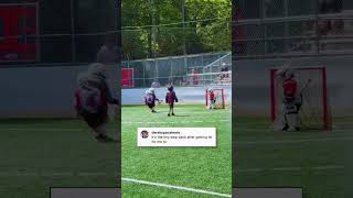 Goalie stopped the shot with pure aura.