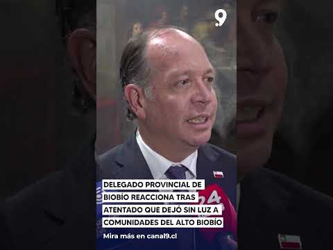 Delegado provincial de Biobío reacciona tras atentado que dejó sin luz a comunidades del Alto Biobío