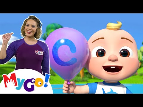 ABC Song With Balloons + More | MyGo! Sign Language For Kids | CoComelon - Nursery Rhymes | ASL