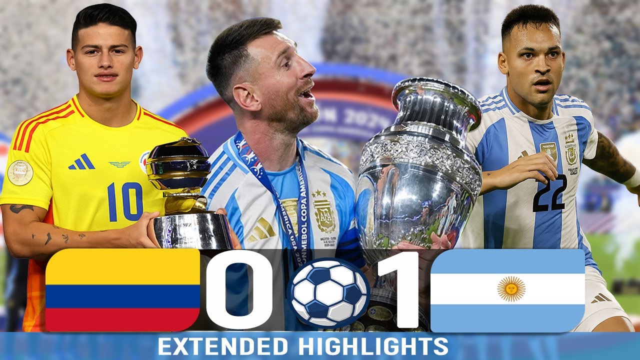 Argentina 1-0 Colombia ⚽️🔥 Copa America Final 2024 Extended Highlights Full HD