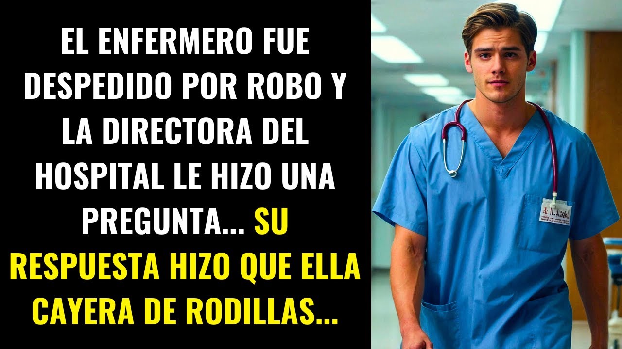 ENFERMERO FUE DESPEDIDO POR ROBO Y LA DIRECTORA LE HIZO UNA PREGUNTA. SU RESPUESTA HIZO QUE ELLA...