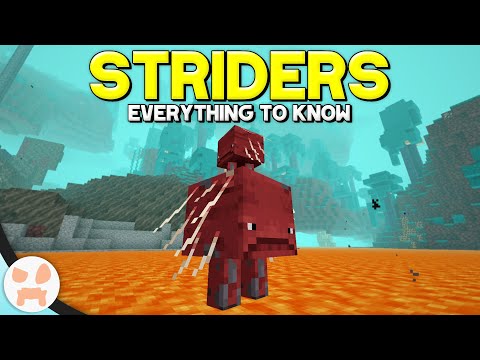 Minecraft's New LAVA STRIDER MOB! | Complete Strider Guide - Minecraft 1.16 Nether Update