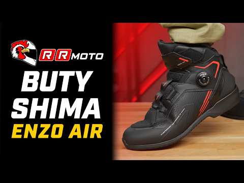 SHIMA ENZO AIR _ buty motocyklowe z ATOP | wentylacja, ochrona i wygoda na lato