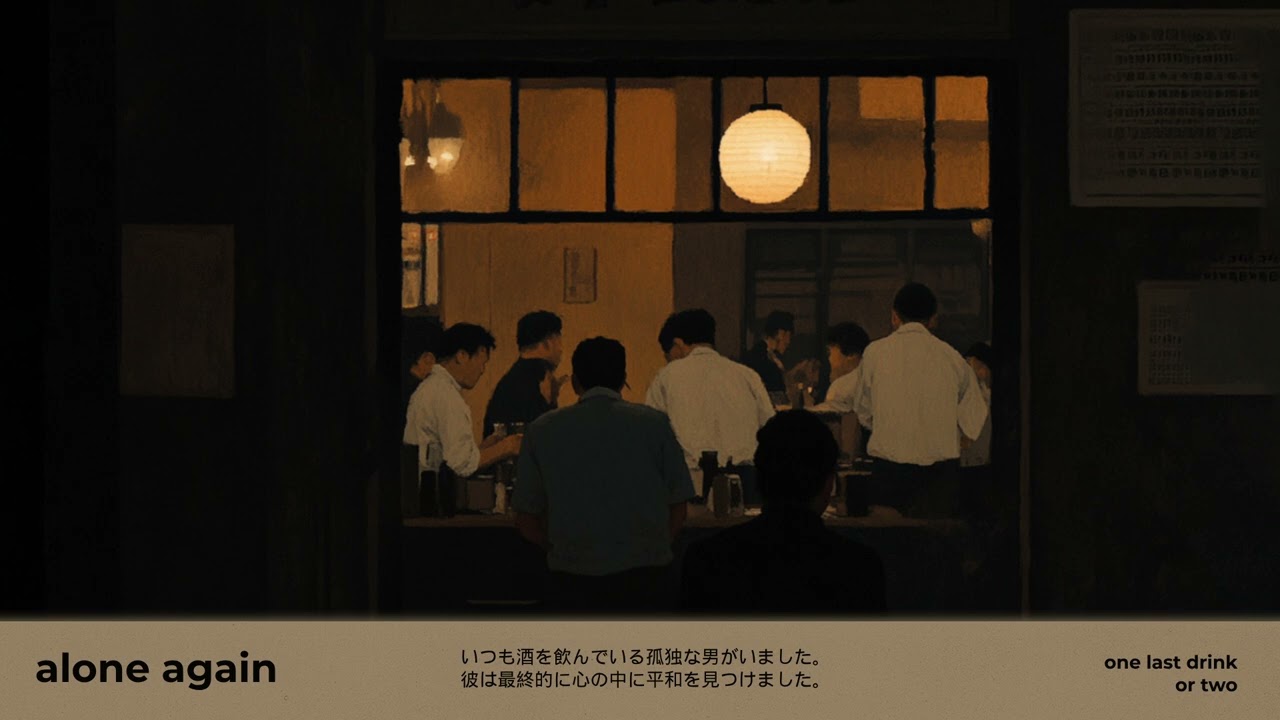 what it feels like to get drunk at a japanese bar at 2 am