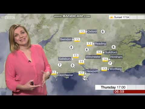 Emily Wood BBC South news weather 10.25.2018 - 60 FPS