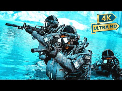 Inside the Oil Rig Operation with U.S. Navy Seals | 4K UHD | CALL OF DUTY MW 2 REMASTERED