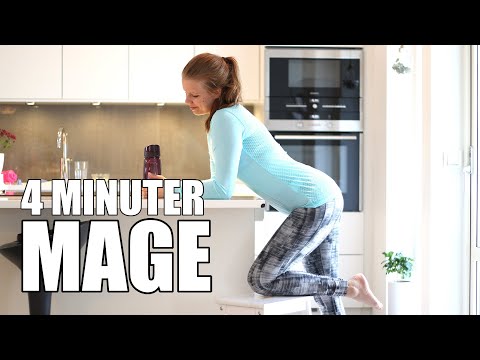 4 MINUTER MAGE - 5 övningar / 2 varv
