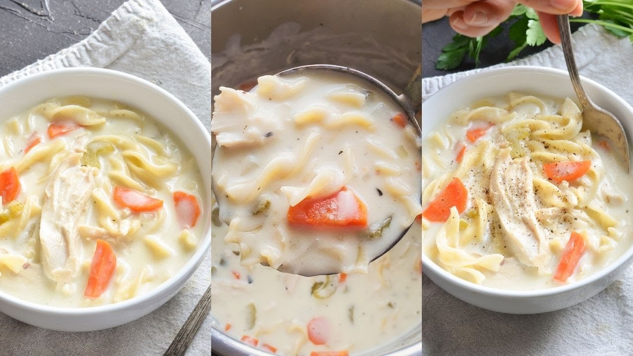 Creamy Chicken Noodle Soup Recipe