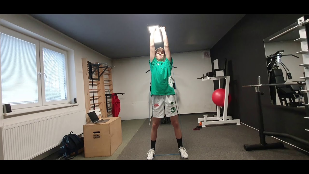 handball exercise - with power band