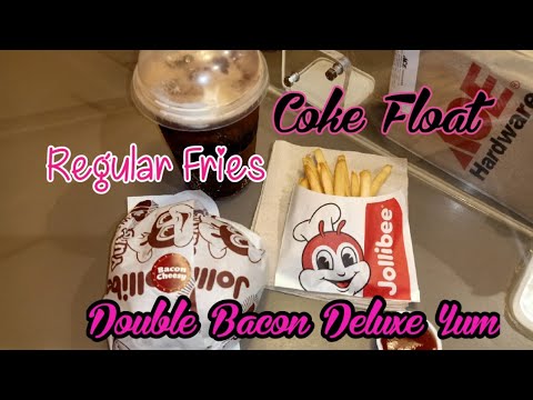 Duplo Bacon Deluxe Yum || Jollibee SM Seaside