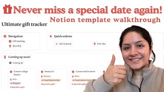 track gifts like a pro this holiday season! | 2024 Notion template