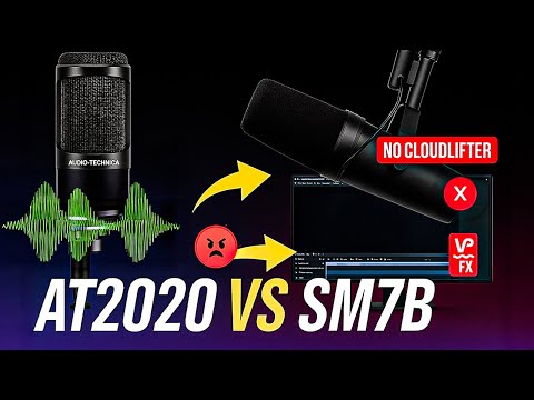 AT2020 VS Shure Sm7b (Short RAW Audio Test 2025) Shure Sm7b Audio Test Without Cloudlifter