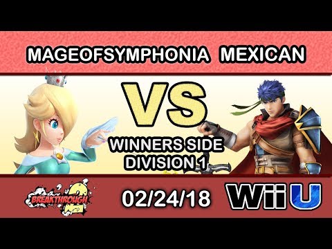 Breakthrough 2 - LG | MageOfSymphonia (Rosalina) Vs. DyS NID | MEXICAN (Ike) Winners Side - Smash 4