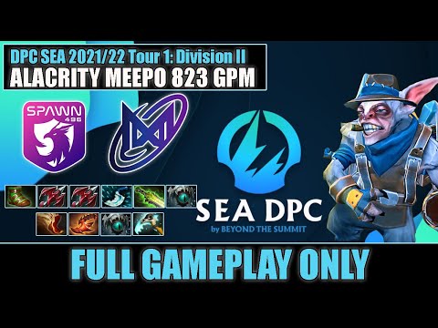 First Game DPC SEA by Meepo AlaCrity - Full Gameplay Meepo #11