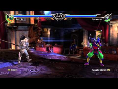 SoulCalibur V: ACoupleHedshotz (Yoshimistu) vs linkorz (Siegfried)