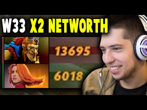 How w33 has twice Lina's NET WORTH??