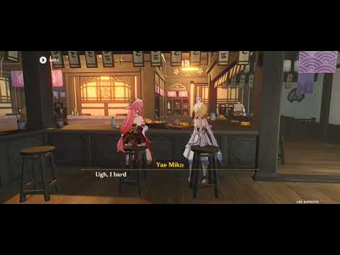 Yae Miko complains about Ei and got slashed by Ei