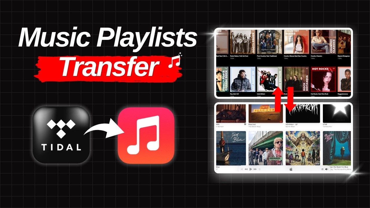 How to Transfer TIDAL Playlists to Apple Music Video Tutorial