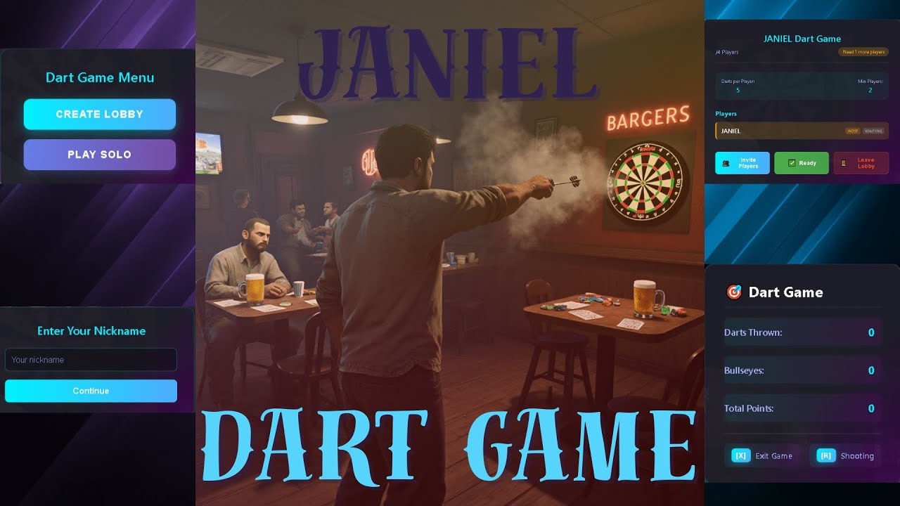 [PAID] Multiplayer Dart Game [STANDALONE] thumbnail 2