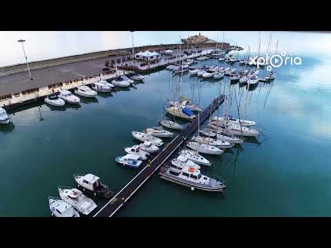 Mazara del Vallo porto, Sicily, Italy 2018.04 aerial video