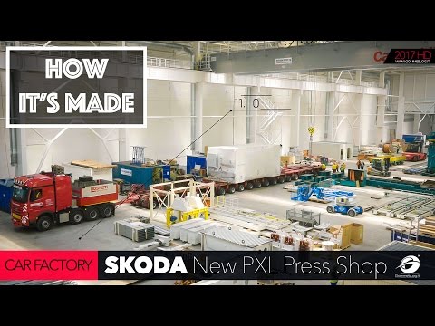 CAR FACTORY: HOW IT'S MADE the new Skoda New PXL Press Shop Constuction