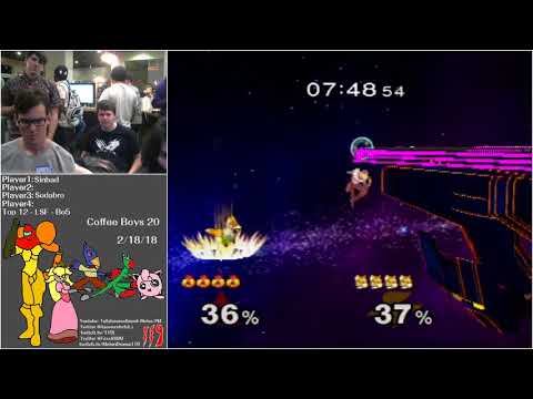 CB 2/18/18 - Melee Singles - Sinbad (Sheik) Vs. Sodabro (Fox) - Top 12 LSF