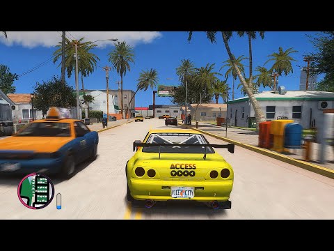 GTA Vice City 2 Free Roam 4K Gameplay - Grand Theft Auto: Vice City 2 Demo
