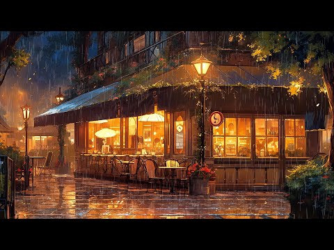 Cozy Autumn Coffee Shop 🌧️ Fall Lofi 2023 🌧️ Rainy Lofi With Rain Sounds To Make You Feel Peaceful