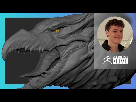 Organic Character & Creature Sculpting: Rodan Kaiju of Godzilla Series - Luc Tschopp - ZBrush 2021.6