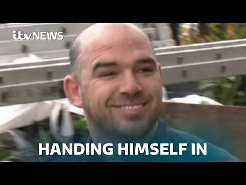 Exclusive: Watch as wrongly released Wandsworth prisoner William Smith hands himself in | ITV News