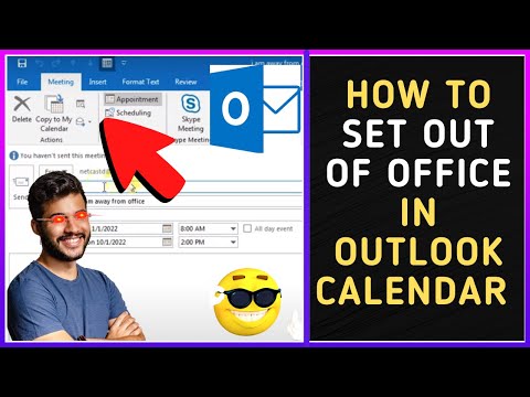 How To Set Out Of Office in Outlook Calendar?