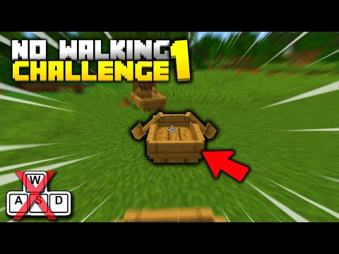 Playing HARDCORE MINECRAFT Without Walking - CHALLENGE (Part 1)