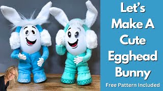 DIY Easter Egghead Bunny / Funny Egg Characters/Character Figure