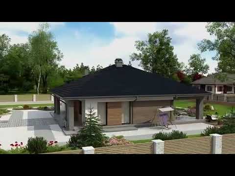 Z344 Компактный одноэтажный дом стильного дизайна