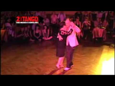  Coca Cartery  and  Osvaldo Cartery  are  dancing  to  the  tango  "  El Adios  "