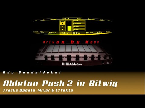 Ableton Push 2 in Bitwig mit Driven By Moss - Track Favoriten, Mixer & Effekte (Deutsch)